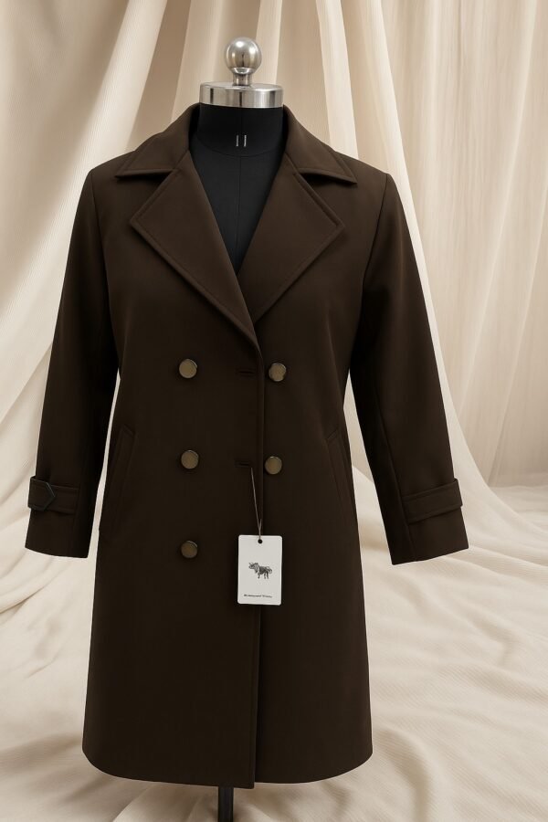 brown long coat