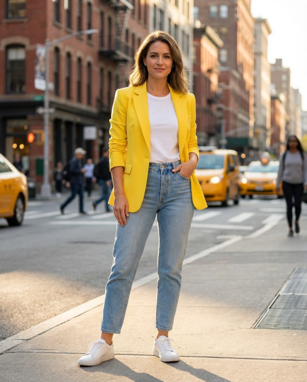 solara yellow blazer