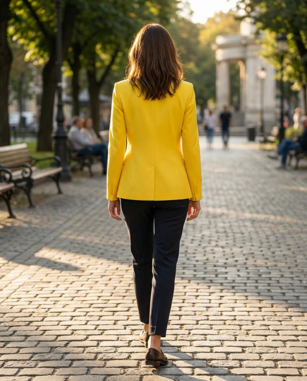 solara yellow blazer