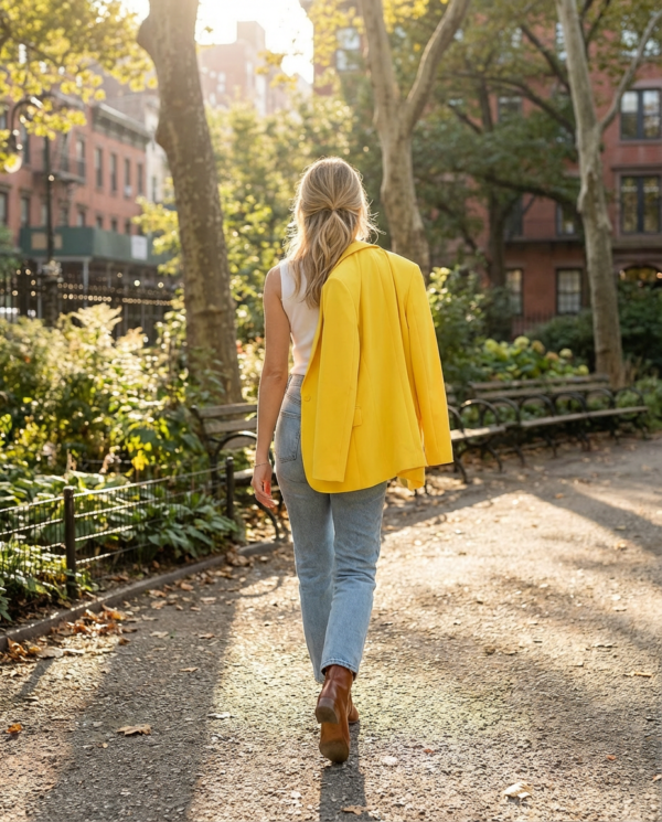 solara yellow blazer