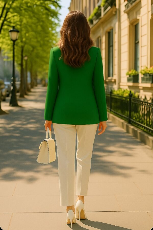 classic green blazer