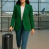 classic green blazer