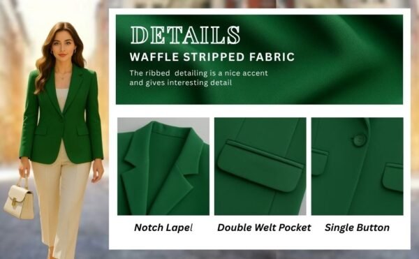 classic green blazer