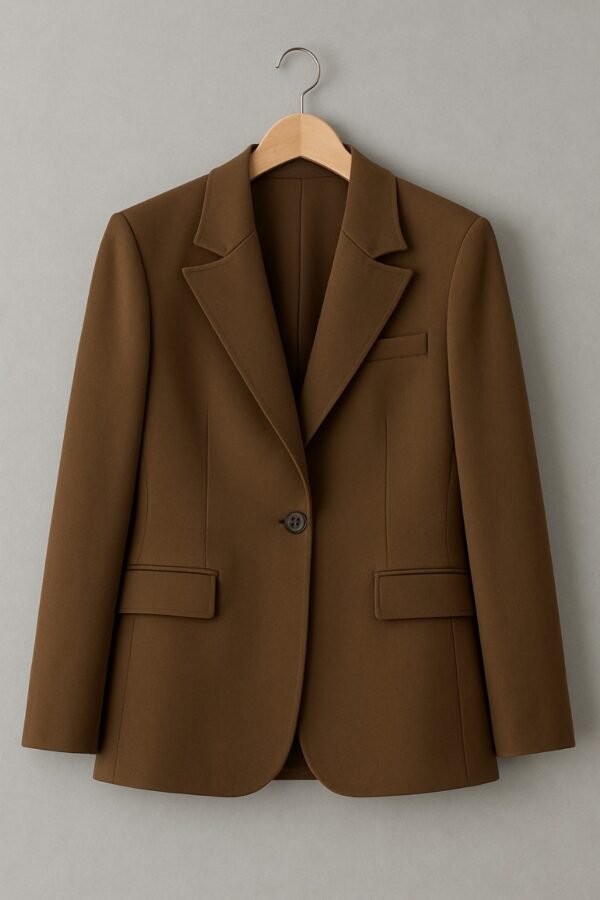 classic brown blazer
