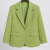verde mint green blazer