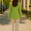 verde mint green blazer