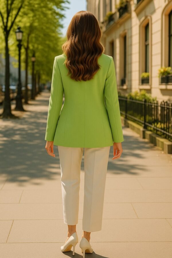 verde mint green blazer