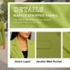 verde mint green blazer