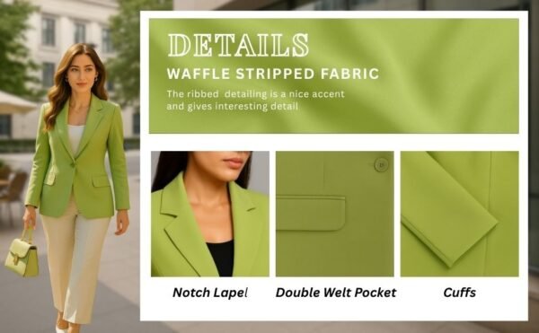 verde mint green blazer