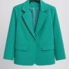 aqua blue blazer